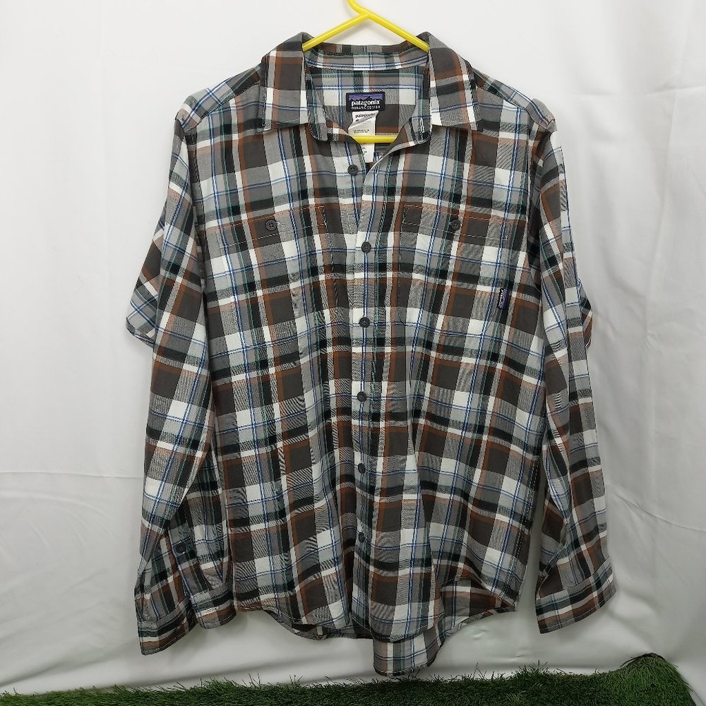 Patagonia organic cotton plaid button up